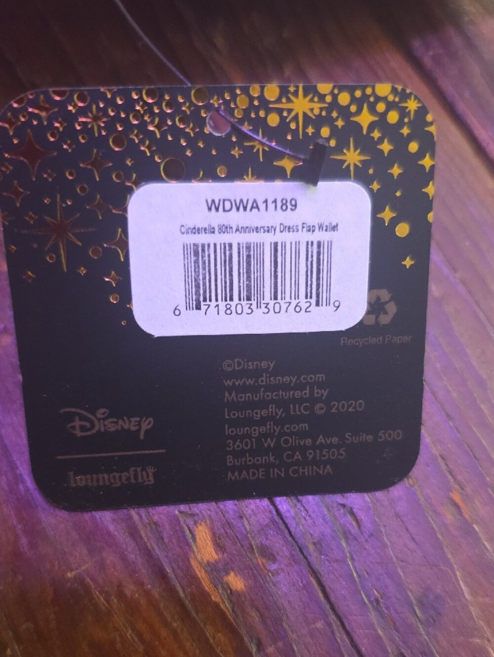 Loungefly Disney Princess Cinderella Pink Dress Wallet NWT - Picture 5 of 5